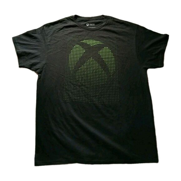 Microsoft XBOX Shirt Black/Green Video Game 360 Logo Mens XL 2020 100% Cotton - Picture 1 of 6